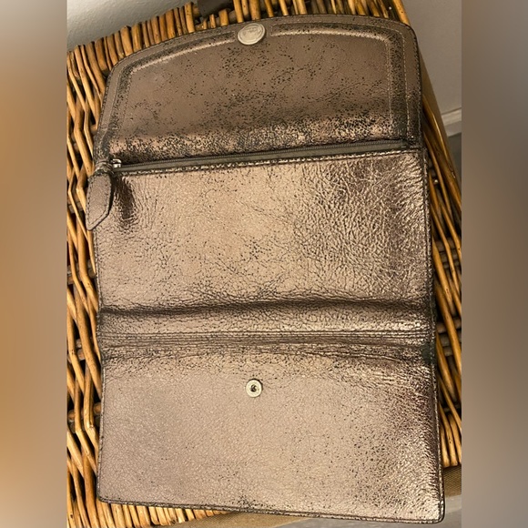 Coach Bronze Metallic Wallet - Picture 5 of 8